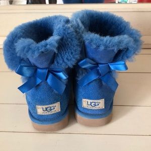 Blue Mini Bailey Bow Uggs